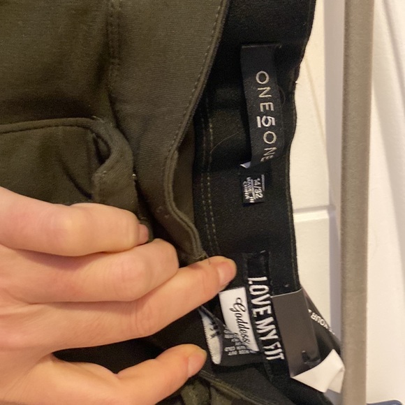 Size 14 nwt green slacks - Picture 2 of 3